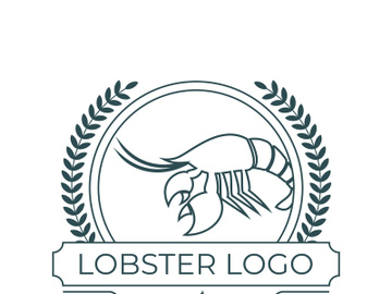 Vintage lobster logo preview picture