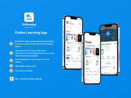 Onlinedeg  Online Learning App UI kit preview picture
