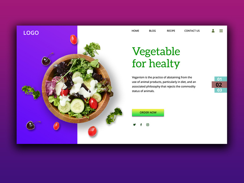 Vegetable for Health-Landing Page