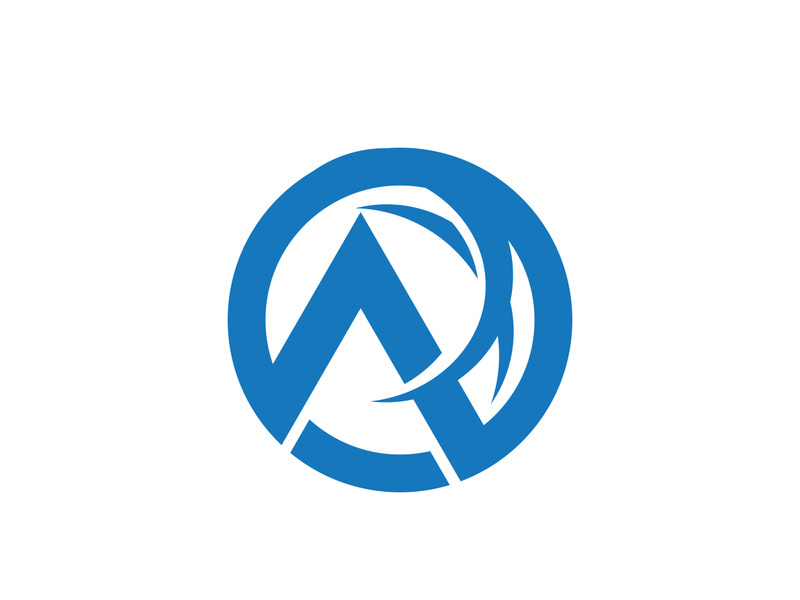 A Letter icon Logo illustration design