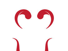 Devil horn Vector icon design