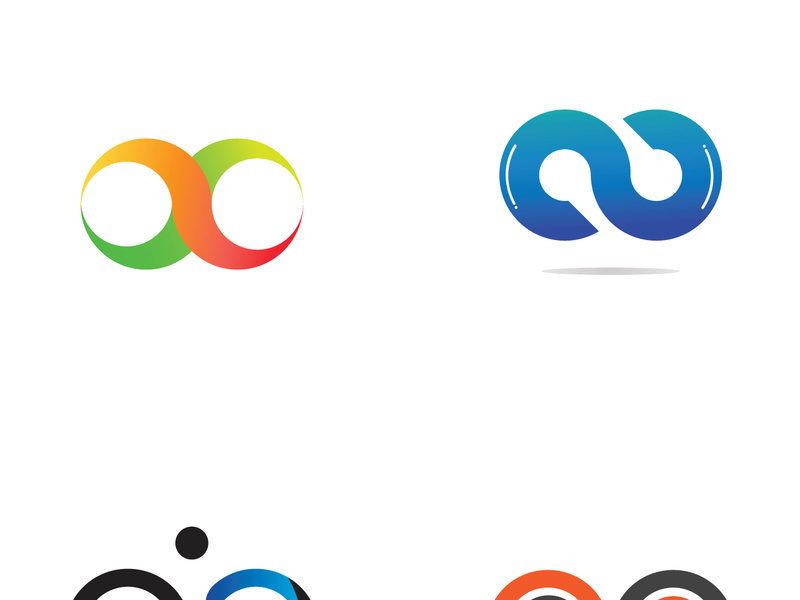 Infinity logo design with a modern concept