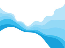 Abstract Water wave vector illustration design background