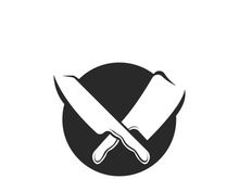 Knife logo icon template and symbol vector design illustration