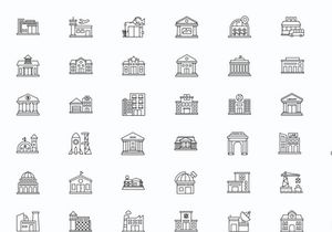 Building Icon Set