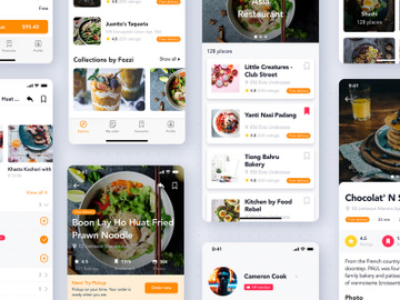 Food Delivery mobile app UI Kit preview picture