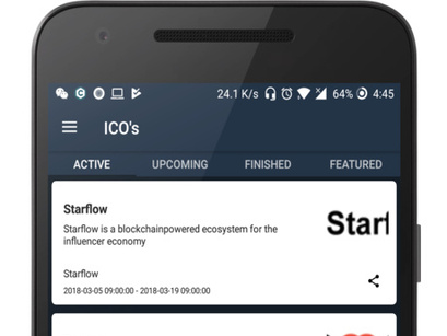 CryptoScope - Crypto Currency Tracker Android App | Blockfolio | ICO's | Admob Ads | Notifications | News v1.0