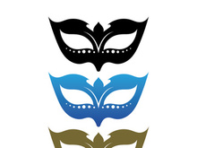 Masquerade Carnival Mask Icon and symbol vector