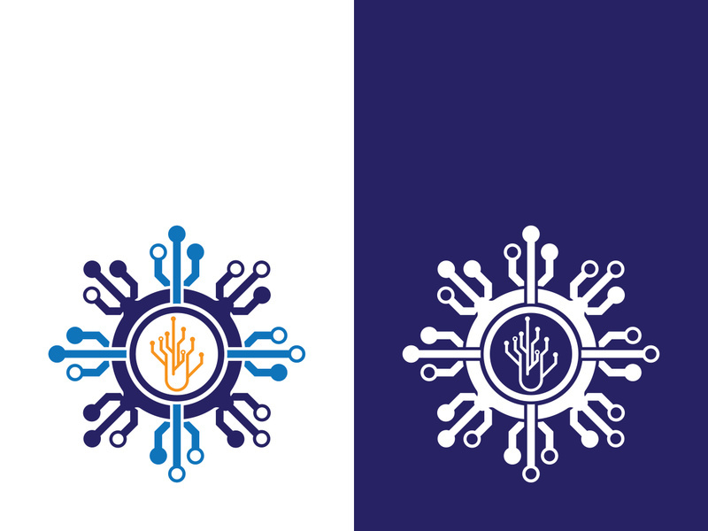 Technology logo images illustration design template