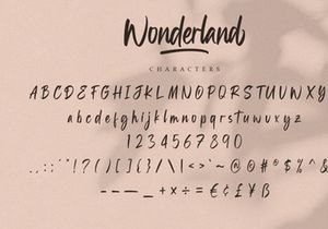 Wonderland - Handwritting Font