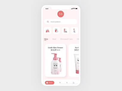 Product Page UI UX Interaction - Adobe XD