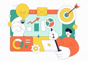 10 Market Research and Analysis Illustration