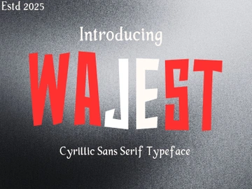 Wajest-Cyrillic Sans serif preview picture