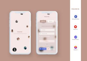Hoomie Roommate Finder Mobile App UI Kit