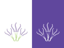 Fresh lavender flower logo vector flat design
