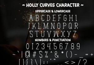 Holly Curves - Christmas Display Font