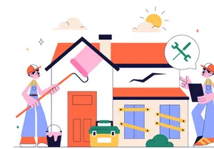10 Home Renovation or Repair Service Illustration