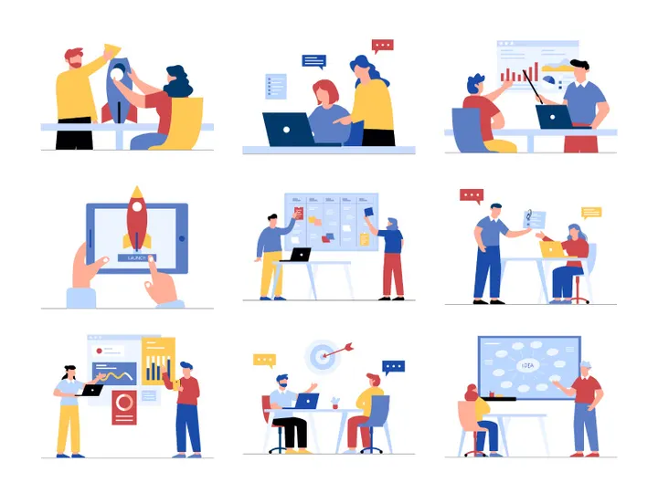 Startup Business Illustration Vol 1