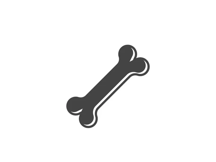 Bone icon design illustration