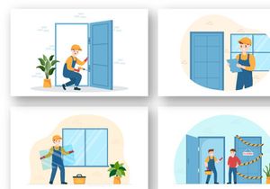 13 Window and Door Installation Service Illustration