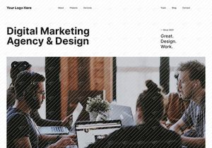 Modelo Premium de Agência de Marketing para Figma