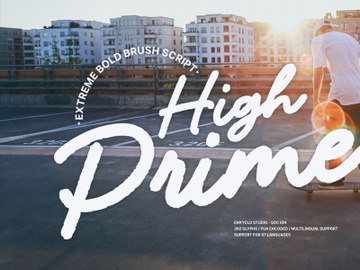 NCL HIGH PRIME - Bold Brush Font preview picture