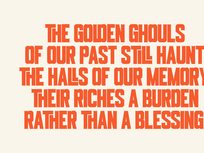 Golden Ghouls - Display Font