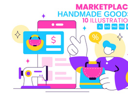 10 Marketplace For Handmade Goods Illustration preview picture