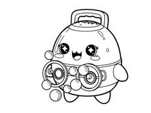 Cute robot mascot character smiling vector illustration