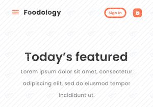 Foodology Website Landing Page UI Kit - Figma
