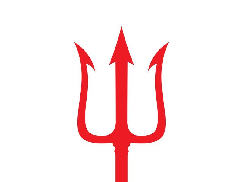 Mystic Trident Emblem Of Power magic trisula