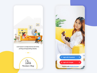 Furniture Mobile App UI Kit