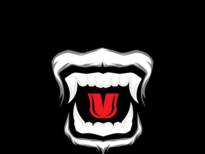 Mouth angry logo and symbol vector template icon
