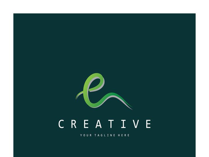 creative letter e logo design, for brand, startup, business, company, identity, application, vector