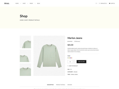 Arox - eCommerch Figma Template by Forhadul Alam Minar ~ EpicPxls