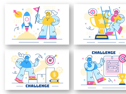 10 Business Challenge Illustration