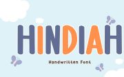 Hindiah - Handschrift-Schriftart