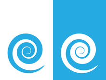 Wave beach vector illustration design logo