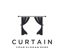 Creative luxury curtain or curtain logo for Theatre, home,hotel and apartment.