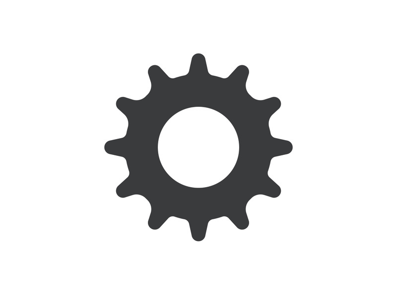 Gear icon logo vector
