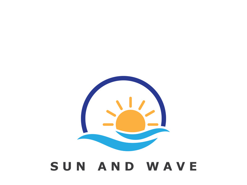 Creative and unique sun logo design.