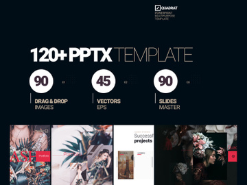 Quadrat 120+ Slides PPTX Templates preview picture