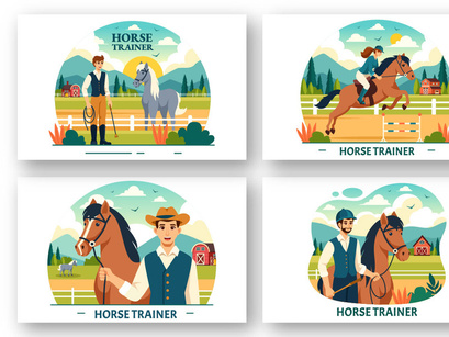 10 Horse Trainer Illustration