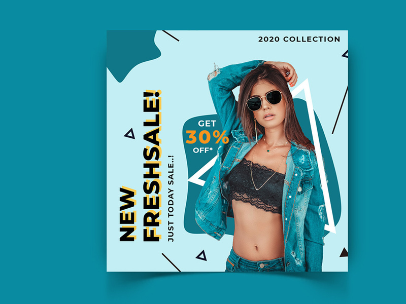 Fashion Sale Social Media Post Template