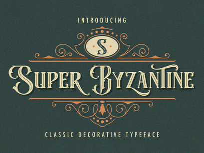 Super Byzantine - Decorative Font