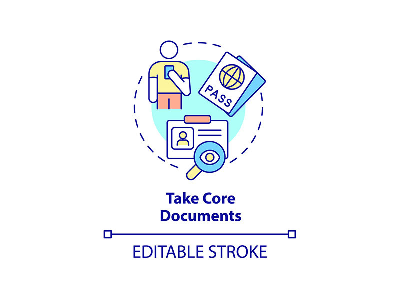 Take core documents concept icon