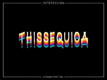 ThisSequioa Font preview picture