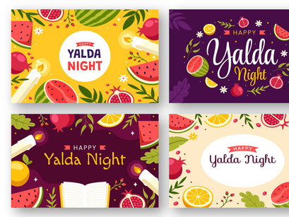 13 Happy Yalda Night Illustration