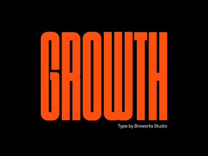 Growth - Sans Serif Display Font