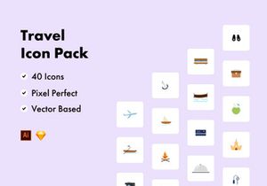 Travel Color Icons